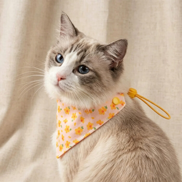Spring Floral Reversible Bandana for Cats & Dogs