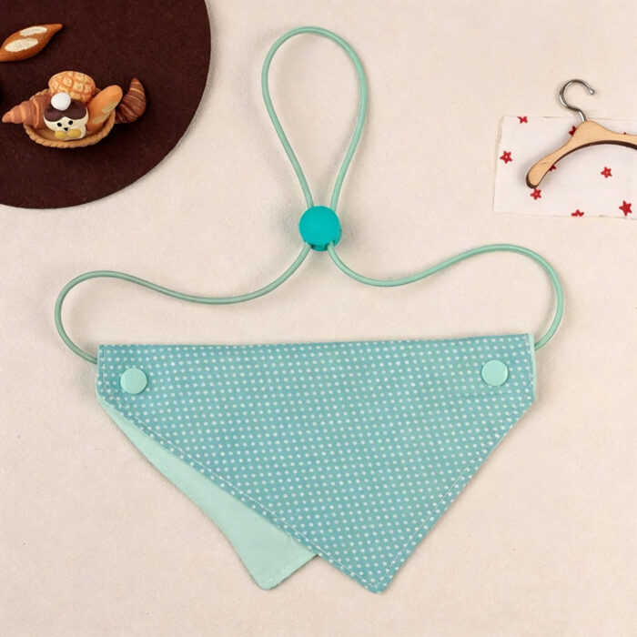 Mint Polka Dot Reversible Pet Bandana