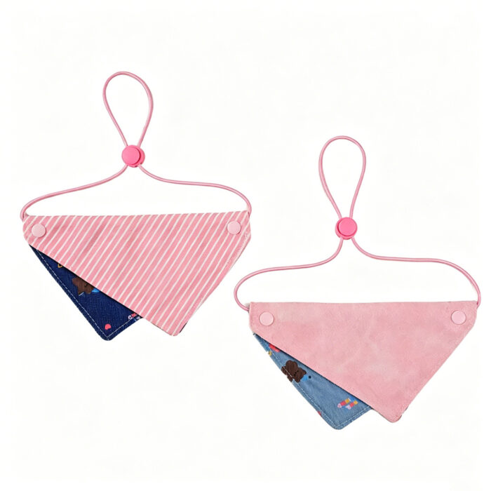 Pink & Blue Reversible Pet Bandana