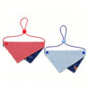 Retro Red Striped Reversible Pet Bandana